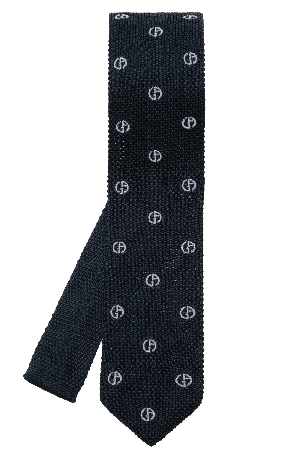 Armani deals logo tie